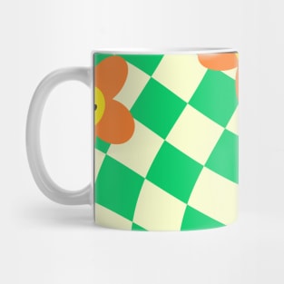 Swirl 70S Retro Floral Pattern Mug